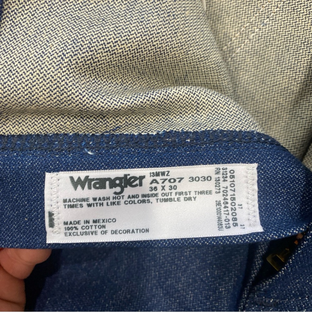 Wrangler Men's 36x30 Pro Rodeo Competition Jeans Blue Cowboy Cut Original Fit - Picture 11 of 11